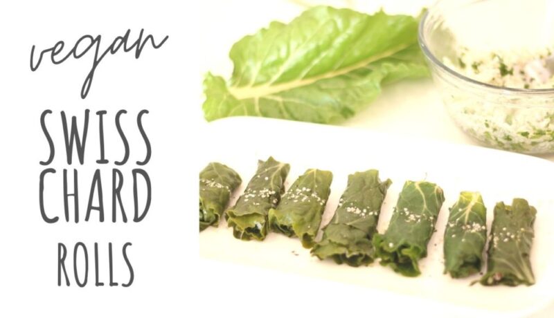 vegan swiss chard rolls recipe