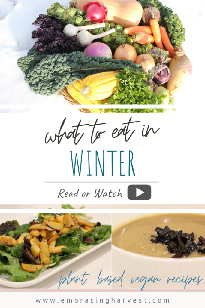 list of winter vegetables and winter vegan recipes