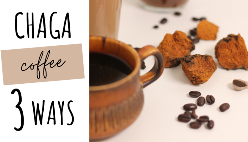 Chaga mushroom coffee recipe