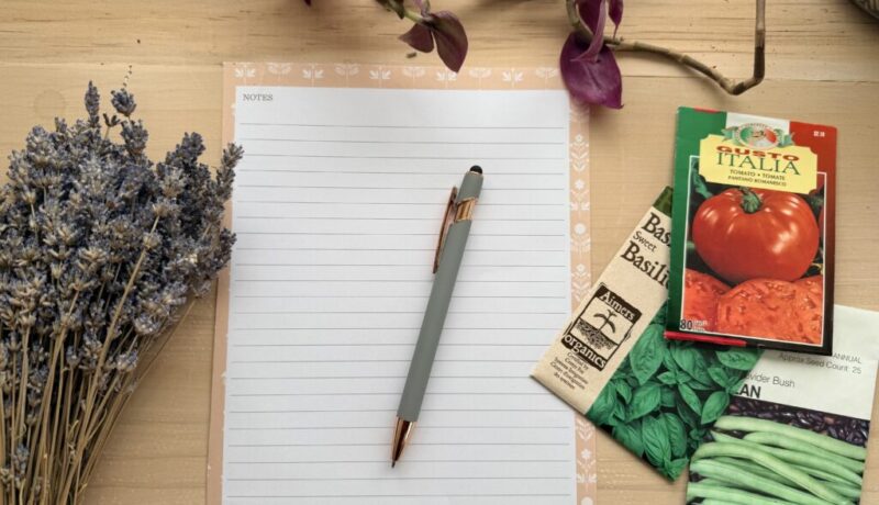 planning a garden on paper