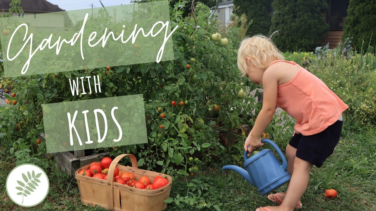 organic gardening with kids